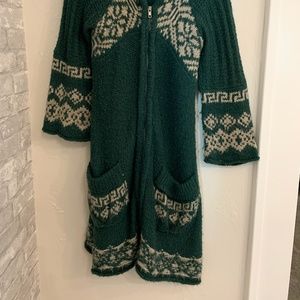 Free People Sweaters - Vintage Free People long zip knit hoodie sweater Free People Sweaters - Vintage Free People long zip knit hoodie sweater